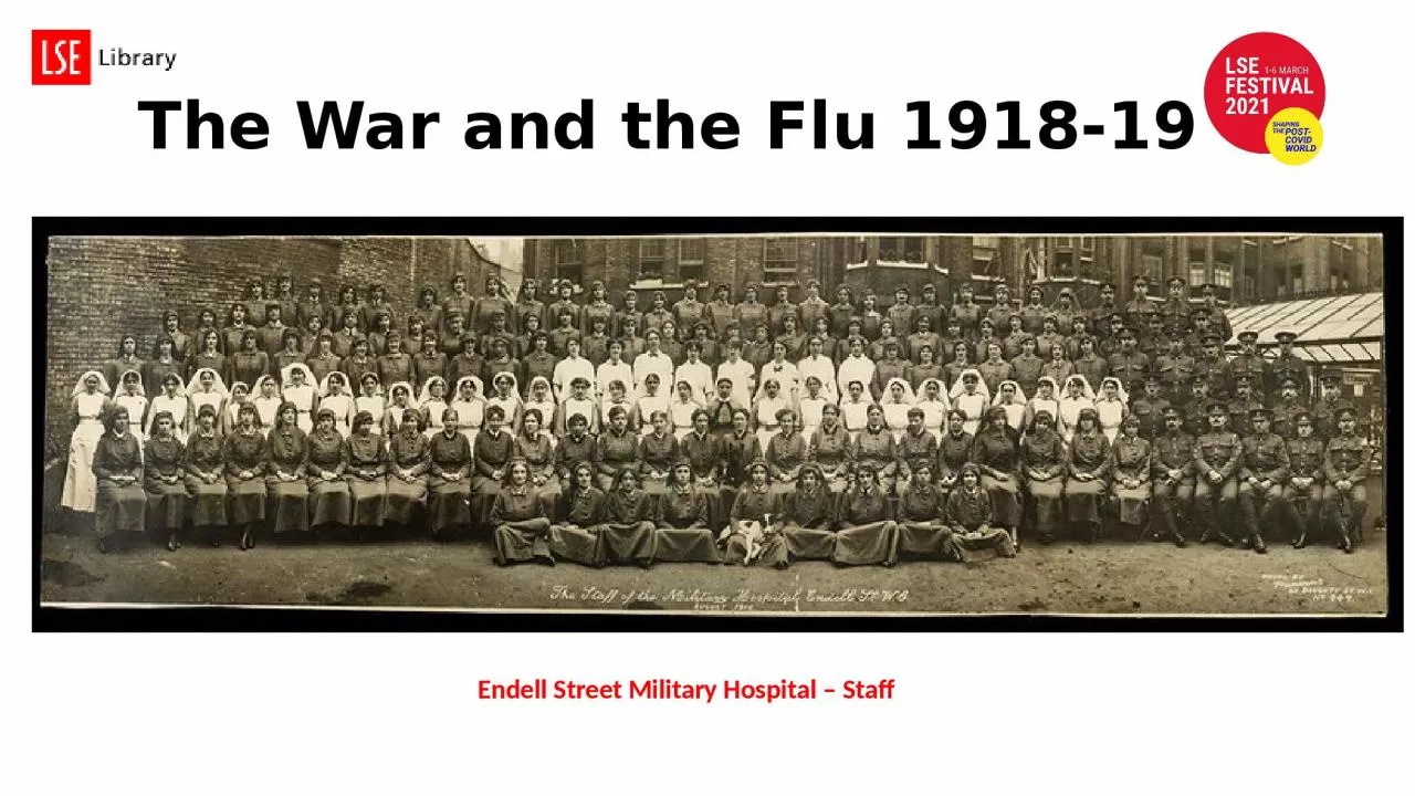 The War  and the Flu 1918-19: 4