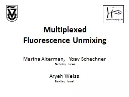 Multiplexed  Fluorescence Unmixing