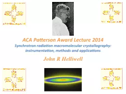 ACA Patterson Award Lecture 2014