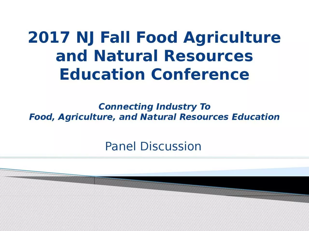 PPT-2017 NJ Fall Food Agriculture and Natural Resources Education