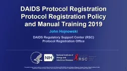 DAIDS Protocol Registration