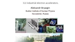 ILU industrial electron accelerators.