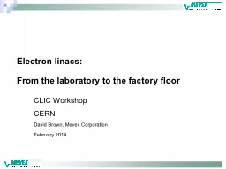 Electron linacs: From the laboratory to the factory floor