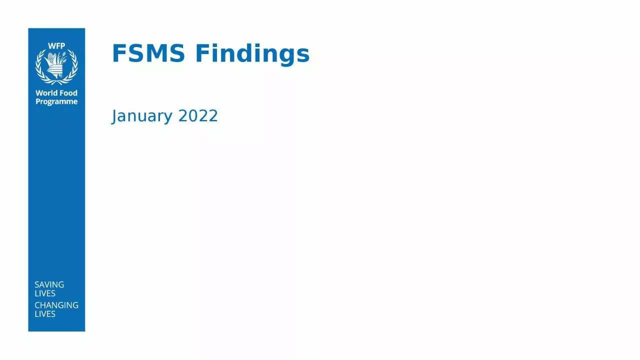 FSMS Findings January 2022