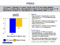PRIMA Mean  reduction in migraine