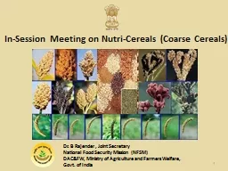 In-Session Meeting on Nutri-Cereals (Coarse Cereals