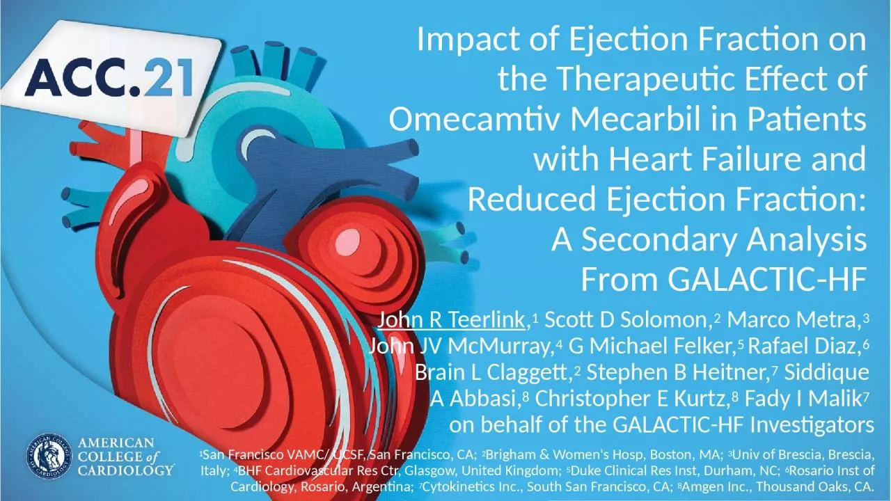 Impact of Ejection Fraction on