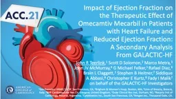 Impact of Ejection Fraction on