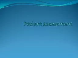 Patient assessment outlines