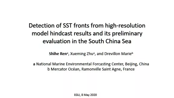 Detection of SST fronts from high-resolution model