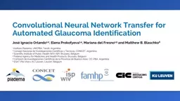 Convolutional Neural Network Transfer for Automated Glaucoma Identification
