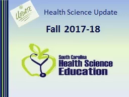 Health Science Update Fall 2017-18