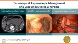 Endoscopic & Laparoscopic Management