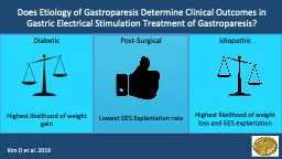 Does Etiology of  Gastroparesis