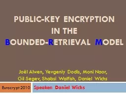 Public-Key Encryption  in the