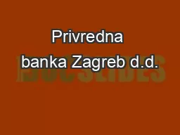 Privredna banka Zagreb d.d.
