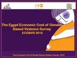The Economic Cost of Gender-Based Violence Survey- 2015