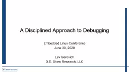 A Disciplined  Approach to Debugging