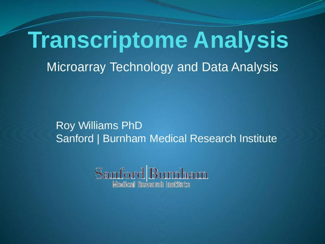 Transcriptome  Analysis Microarray Technology