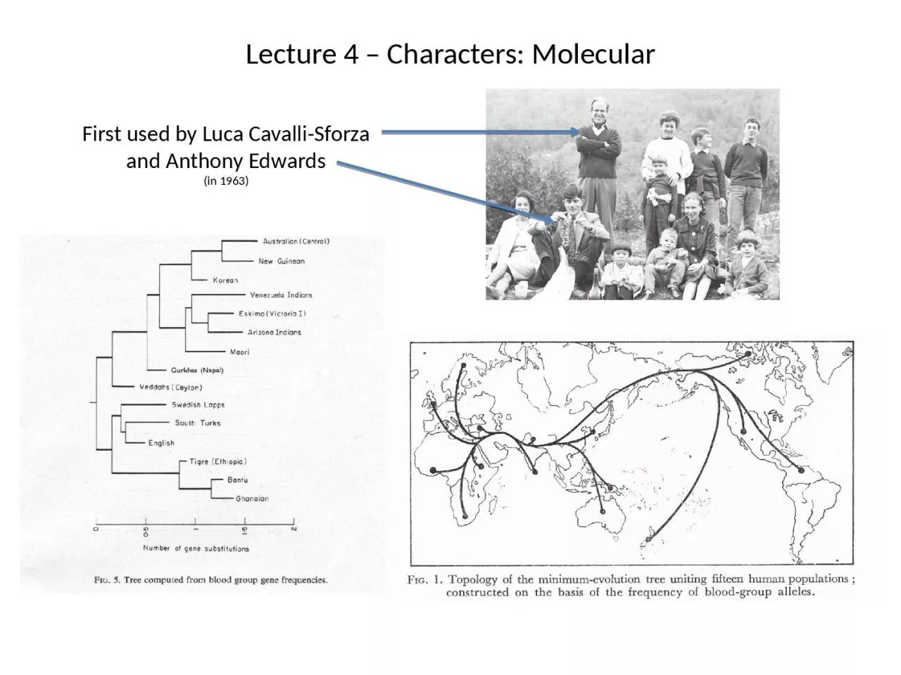 Lecture 4 – Characters: Molecular