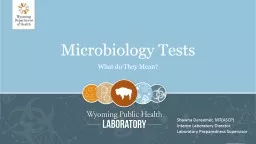 Microbiology Tests What do They Mean?