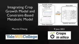 Integrating Crop Growth Model and Constraint-Based
