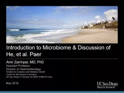 Introduction to Microbiome & Discussion of He, et al.