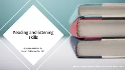 Reading and listening skills