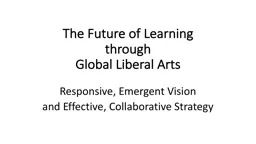The Future of Learning through