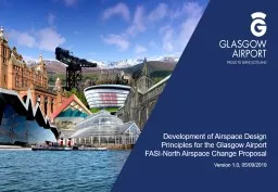 Development of Airspace Design Principles for the Glasgow Airport FASI-North Airspace Change Propos