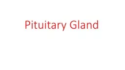Pituitary Gland Pituitary gland