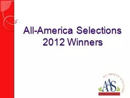 All-America Selections 2012 Winners