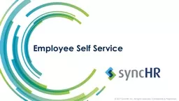 Employee Self Service Overview