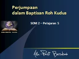 Perjumpaan  dalam Baptisan Roh Kudus