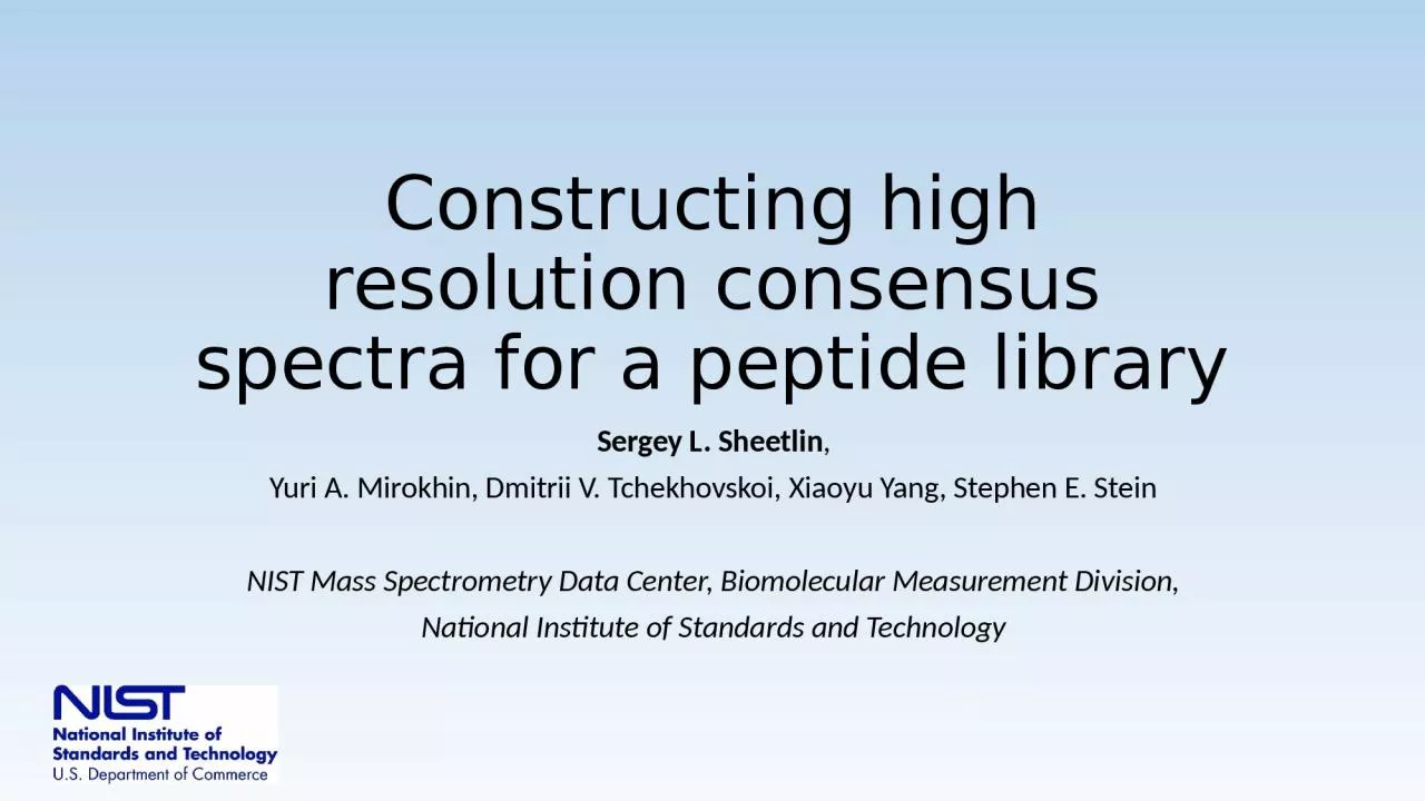 Constructing high resolution consensus spectra for a peptide library