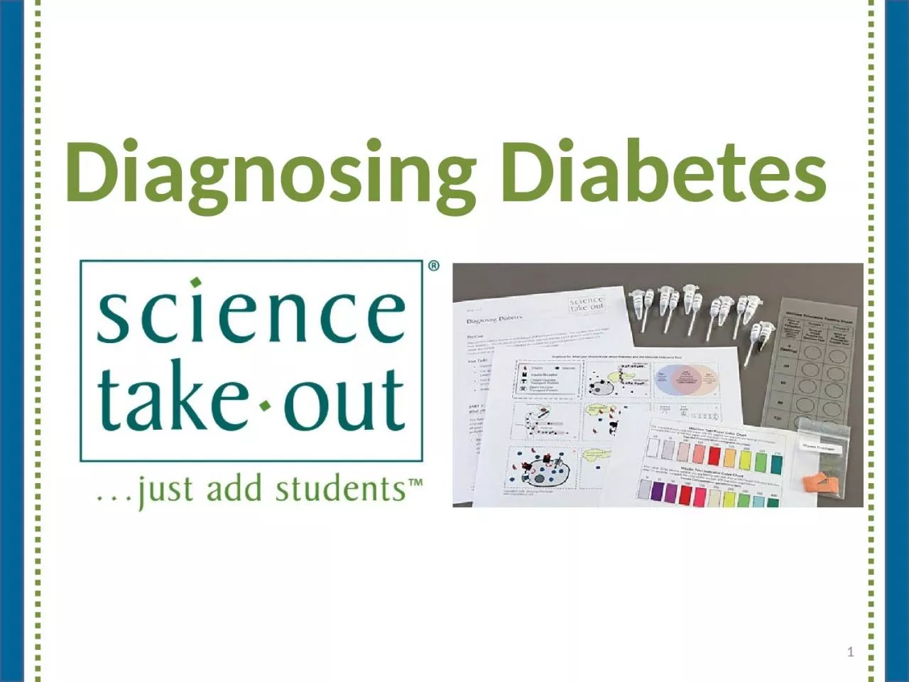 Diagnosing Diabetes 1