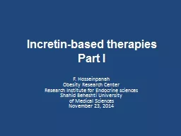 Incretin -based therapies
