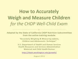 How to Accurately Weigh and Measure Children