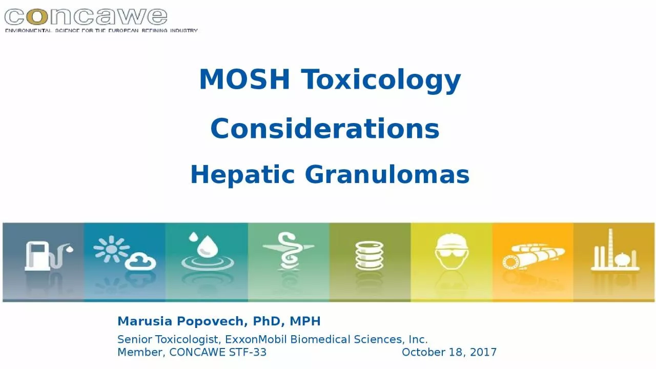 MOSH Toxicology Considerations