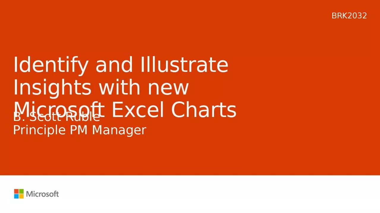 PPT-Identify and Illustrate Insights with new Microsoft Excel Charts