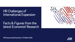 HR Challenges of International Expansion