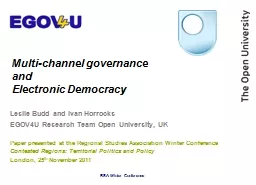RSA Winter Conference Multi-channel governance