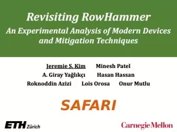 Revisiting  RowHammer   An Experimental Analysis of Modern Devices and Mitigation Techniques
