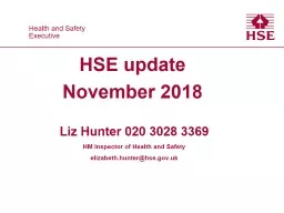 HSE update  November 2018