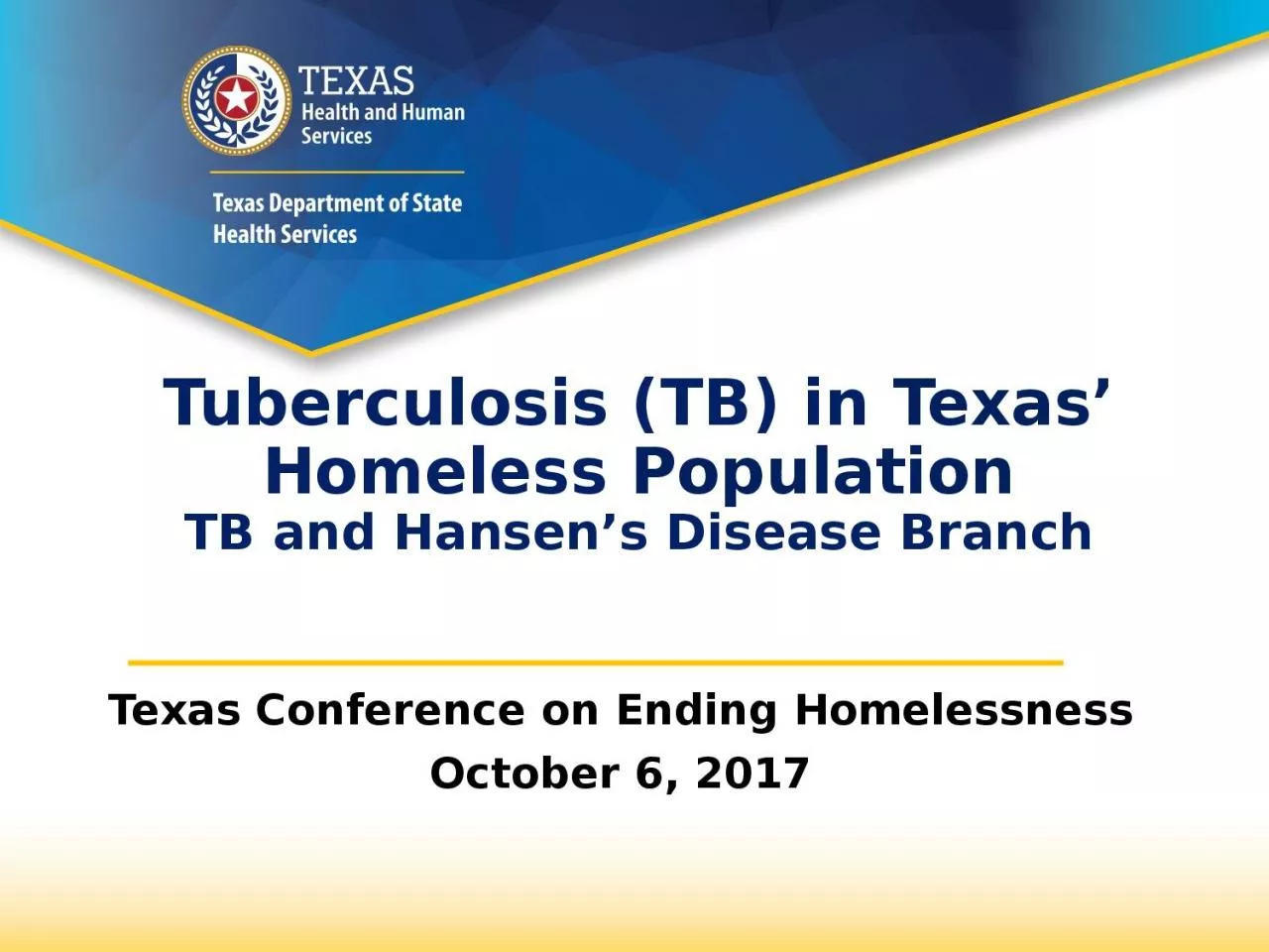 Tuberculosis (TB) in  Texas’
