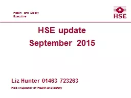 HSE update  September 2015