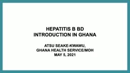 HEPATITIS B BD INTRODUCTION