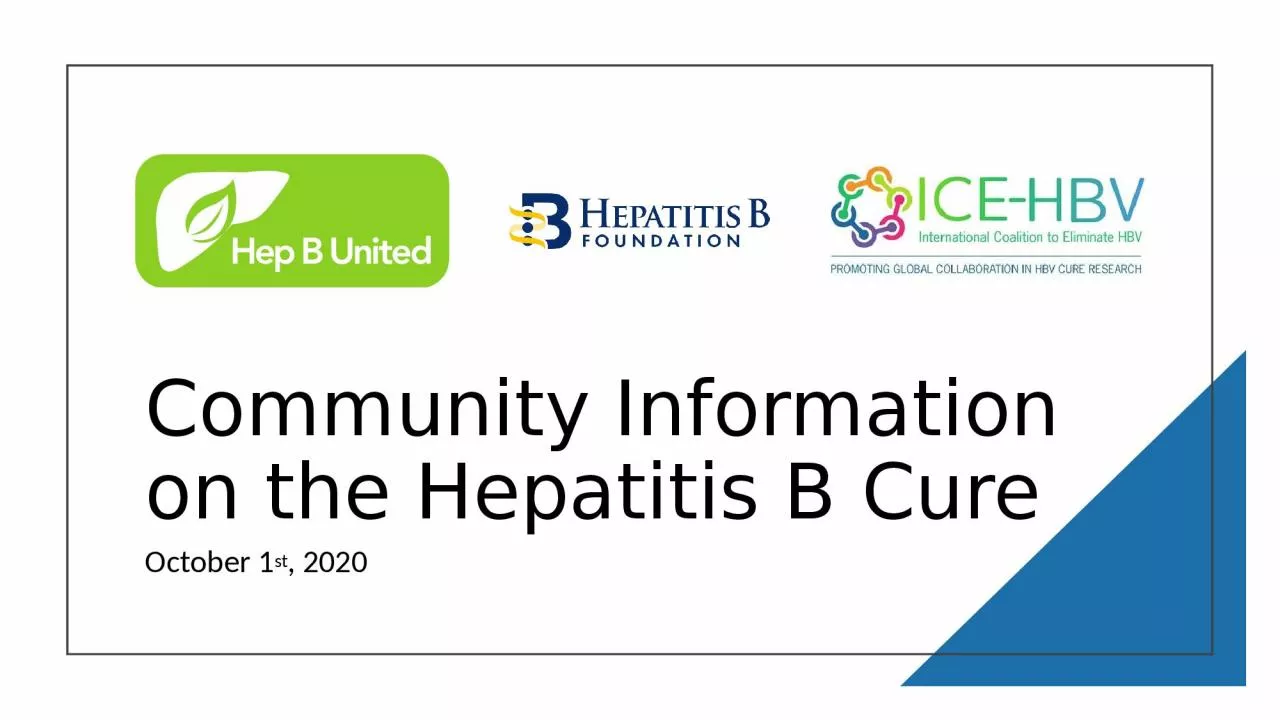 Community Information on the Hepatitis B Cure