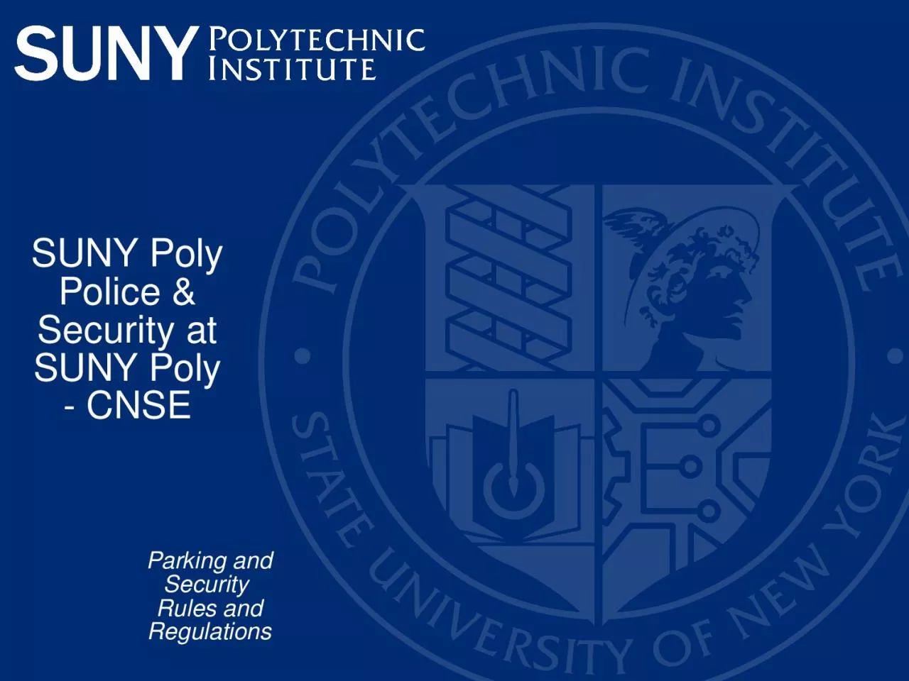 SUNY Poly  Police & Security at SUNY Poly - CNSE