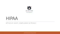 HIPAA Office of Audit, Compliance & Privacy